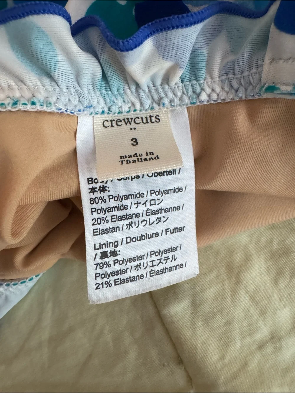 crewcuts swimsuit size 3